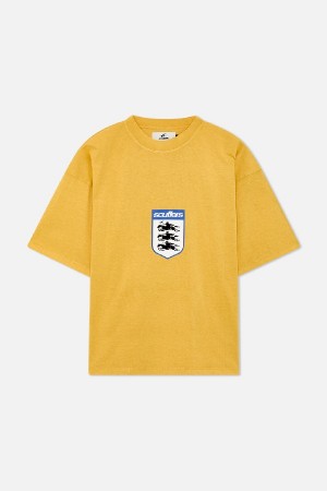 T-Shirts Scuffers England Amarillos | 02153ELDJ