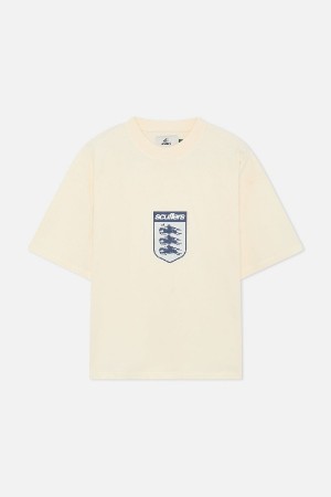 T-Shirts Scuffers England Blancos | 78524ZNEL
