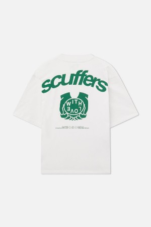 T-Shirts Scuffers Familia Ecru | 13957OLWP