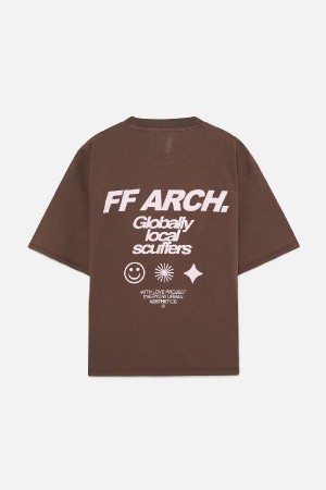 T-Shirts Scuffers GLS Chocolate | 97213DMQA