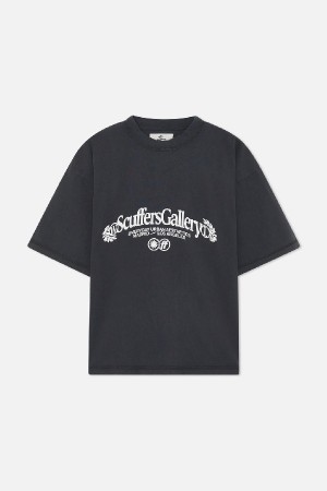 T-Shirts Scuffers Gallery Azules Oscuro | 39871YWGT