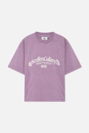 T-Shirts Scuffers Gallery Morados | 29731CISY