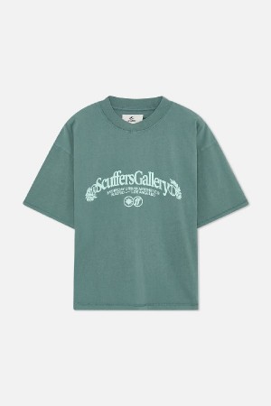 T-Shirts Scuffers Gallery Verdes | 23951PUMT