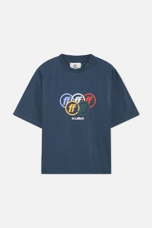 T-Shirts Scuffers Glory Azul Marino | 13845ZGOX