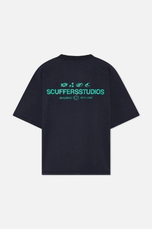 T-Shirts Scuffers Iconic Grises Oscuro | 95470EAXG