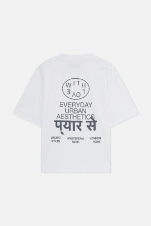 T-Shirts Scuffers Indian Blancos | 74162KMIL