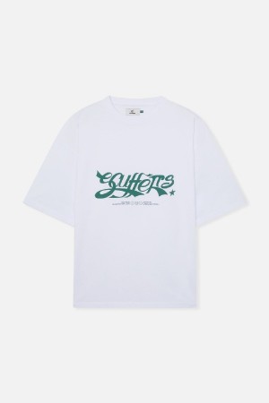 T-Shirts Scuffers Juicy Blancos | 63589ZBMY