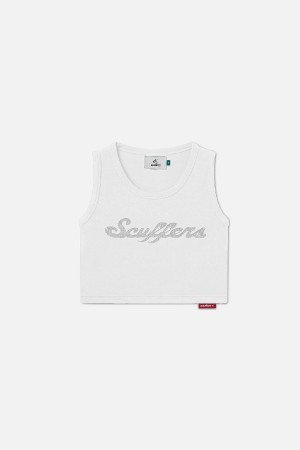 T-Shirts Scuffers LA Top Blancos | 46905QIAZ