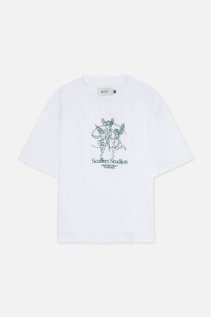 T-Shirts Scuffers Los Angeles Blancos | 93608CWSD