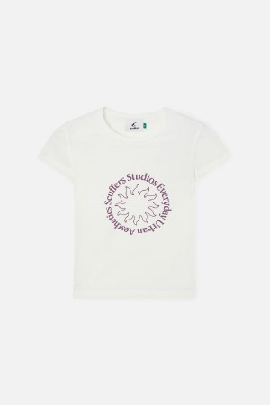 T-Shirts Scuffers Marbella Top Blancos | 50421VHQY