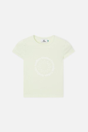 T-Shirts Scuffers Marbella Top Lime | 69348GLJH