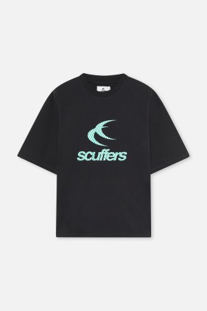 T-Shirts Scuffers Monaco T-Shirt Negros | 24850IZSB