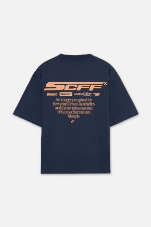 T-Shirts Scuffers Motor Studios Azul Marino Azules | 56791JMOL