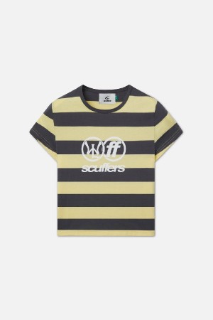 T-Shirts Scuffers Paris Top Amarillos | 49827TDXB