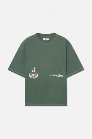 T-Shirts Scuffers Romeo T-shirt Verdes | 09378RBEQ