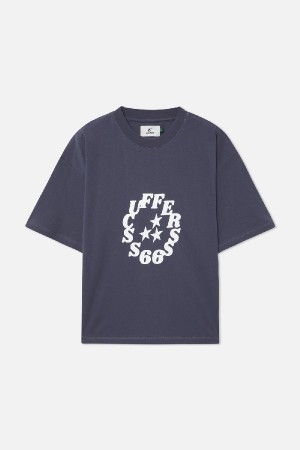 T-Shirts Scuffers S66S T-shirt Azules | 30625YJVX