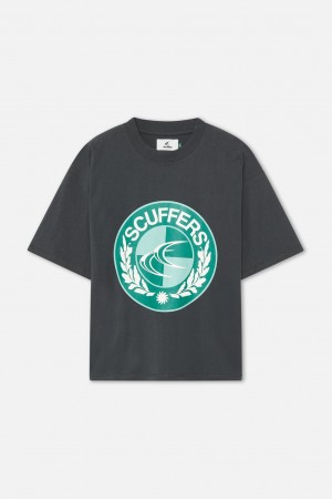 T-Shirts Scuffers Shield T-Shirt Azules | 09684OEIG