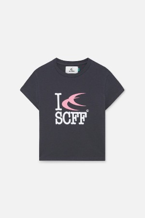 T-Shirts Scuffers Souvenir Top Grises Oscuro | 41638XION