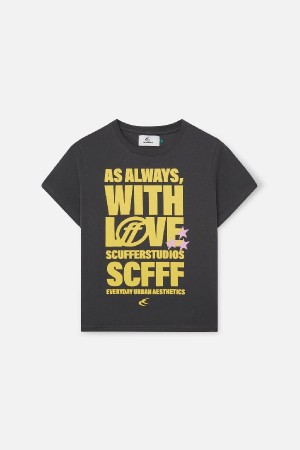 T-Shirts Scuffers Spam Top Grises | 53120SNCT