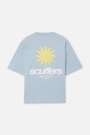 T-Shirts Scuffers Tarifa Azules Claro | 34809IDHO