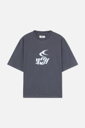 T-Shirts Scuffers With Moon Azules Oscuro | 63287XKYO