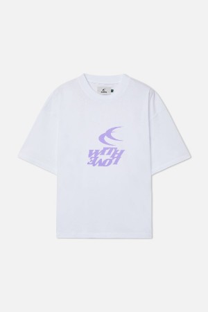 T-Shirts Scuffers With Moon Blancos | 15067AGVT