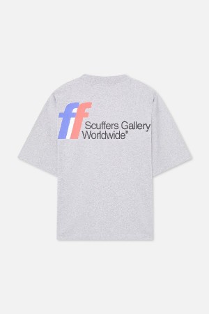 T-Shirts Scuffers Worldwide Melange | 36245MJLY