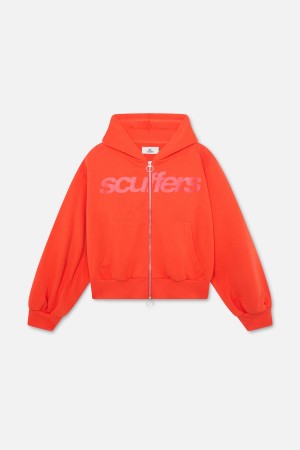 Zipped Hoodie Scuffers Essential Zipper Naranjas | 28597GPBU