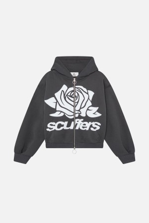 Zipped Hoodie Scuffers Girl Zipper Azules | 15479CYAU