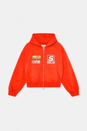 Zipped Hoodie Scuffers Zipper Naranjas | 41759VGEA
