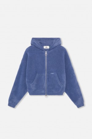 Zipper Knit Scuffers Knit Zipper Azul Marino | 93164FBEC