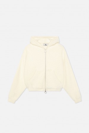 Zipper Knit Scuffers Knit Zipper Venice Ecru | 24531LUTW