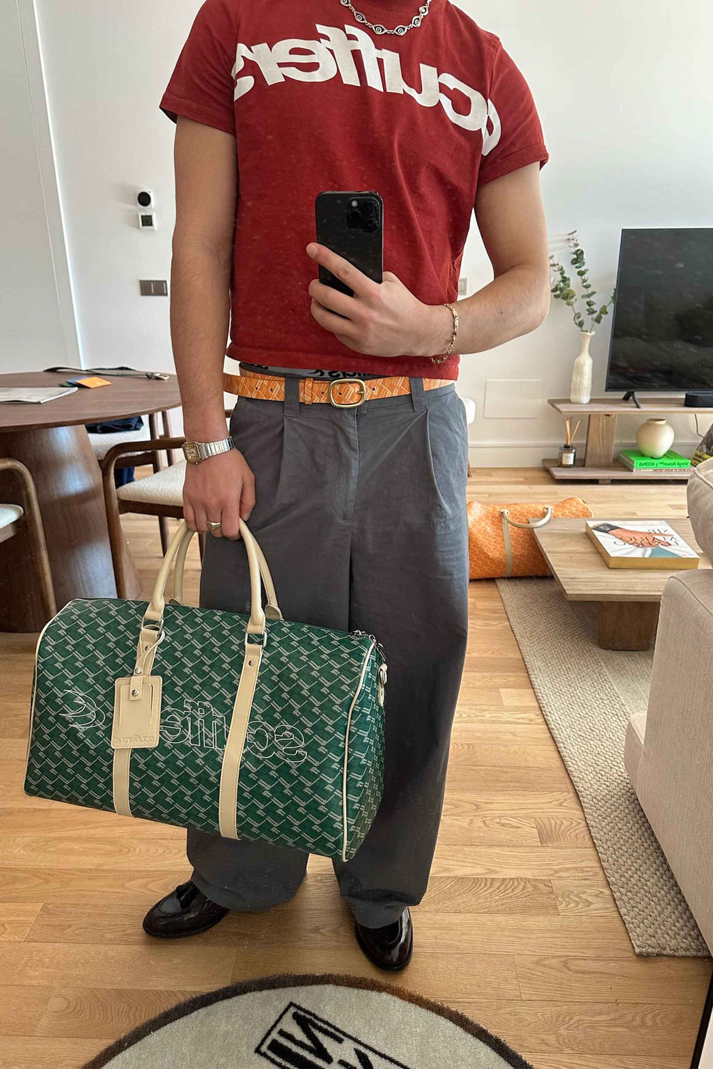 Bolsa de Mano Scuffers Monogram Duffle Bag Verdes | 97640BXWS