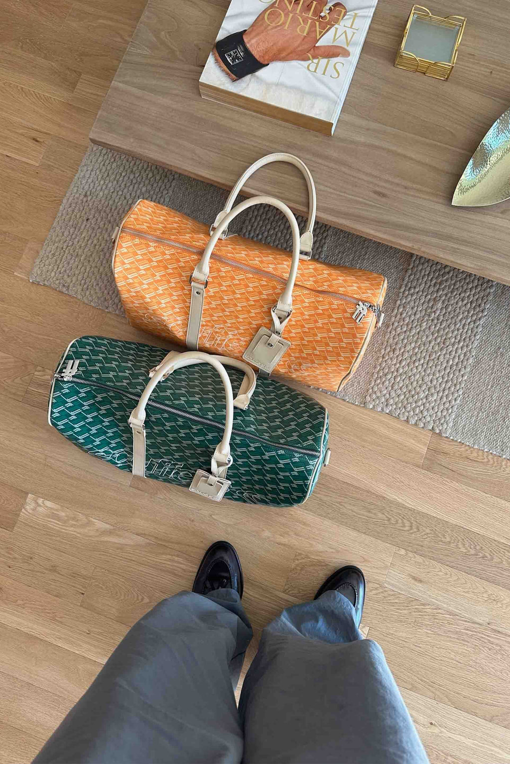 Bolsa de Mano Scuffers Monogram Duffle Bag Verdes | 97640BXWS