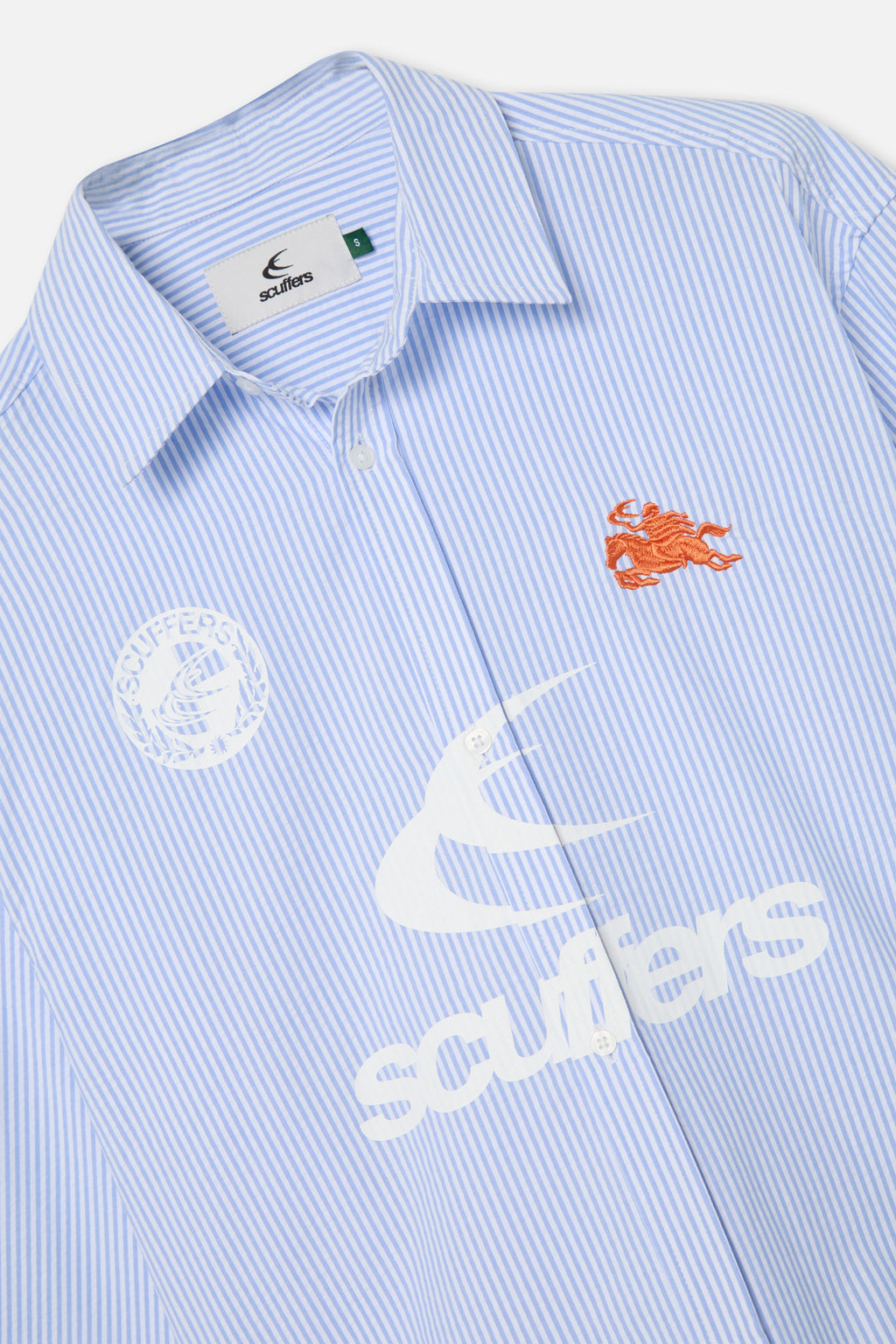 Camisas Scuffers Germain Striped Shirt Azules | 43102USBJ