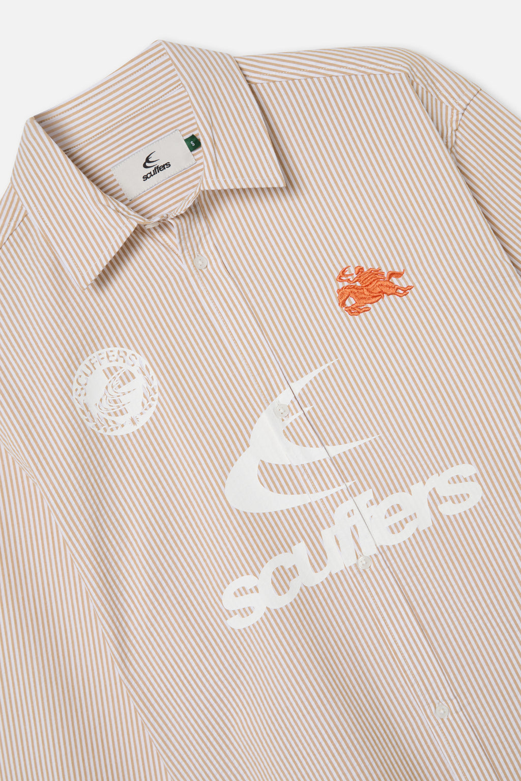 Camisas Scuffers Germain Striped Shirt Amarillos | 26081YFWT