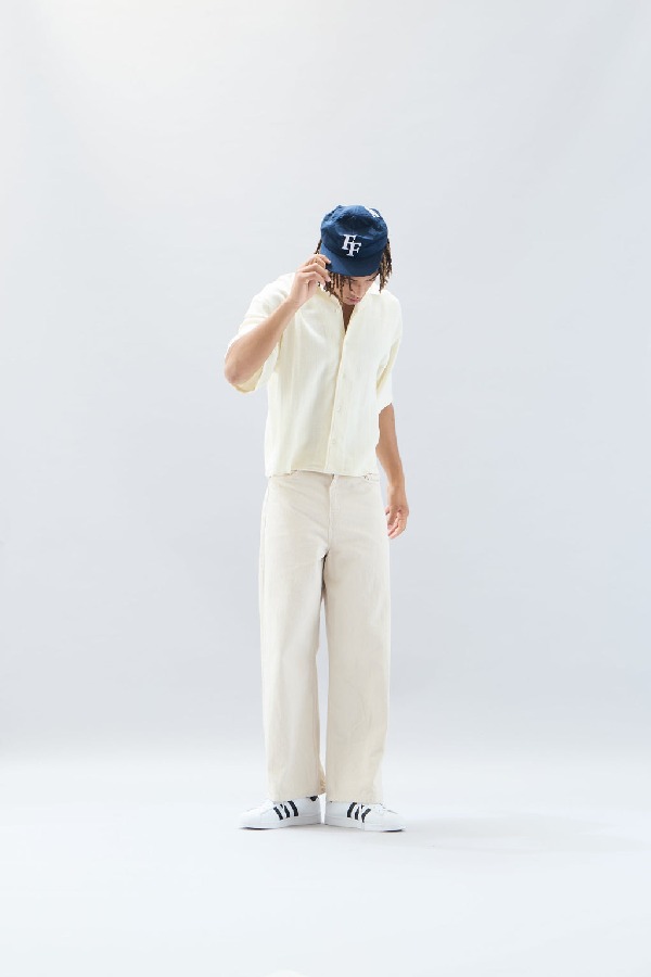 Camisas Scuffers Grand Prix Shirt Ecru | 68240KFGR