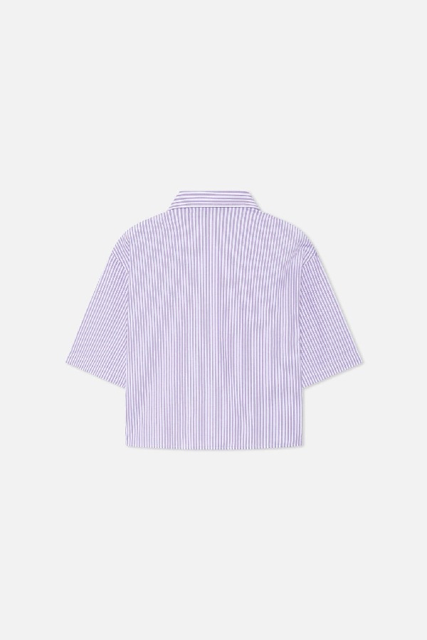Camisas Scuffers Not LA Yet Striped Morados | 81563IBSD