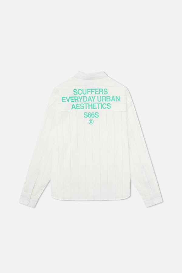 Camisas Scuffers S66S Blancos | 38501VNIA