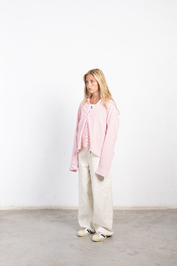 Camisas Scuffers Striped Rojos | 79831NGHR