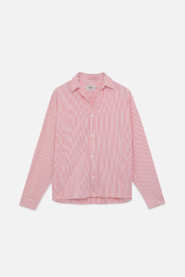 Camisas Scuffers Striped Rojos | 79831NGHR
