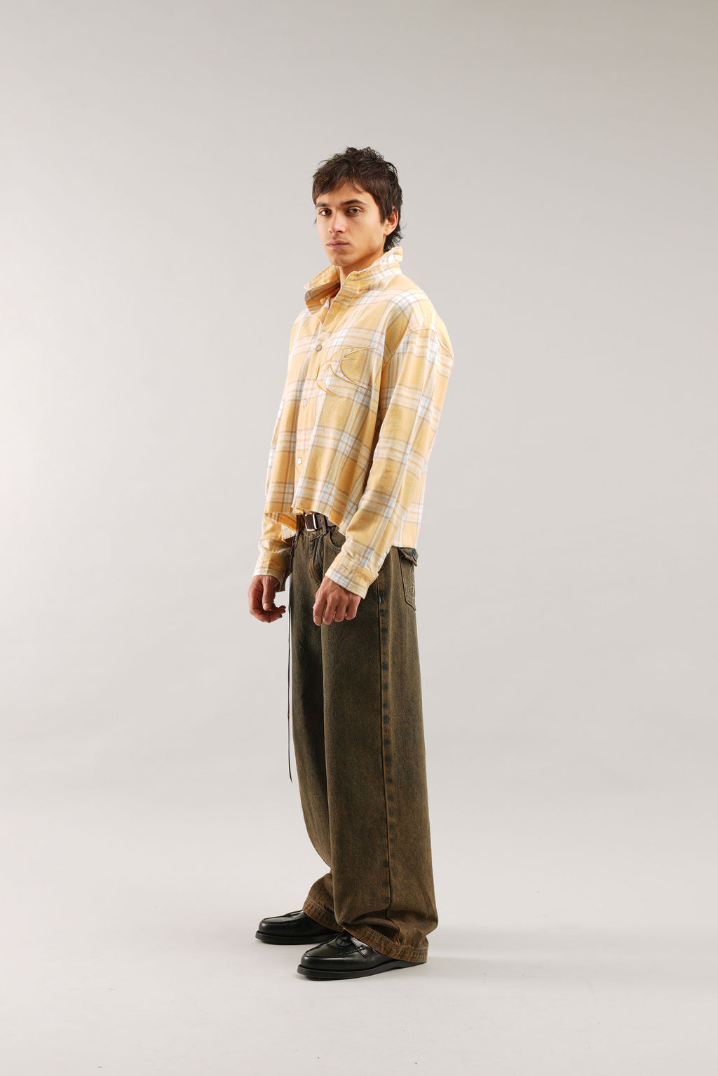 Camisas Scuffers Yellow Checkered Shirt Amarillos | 81359VCBK