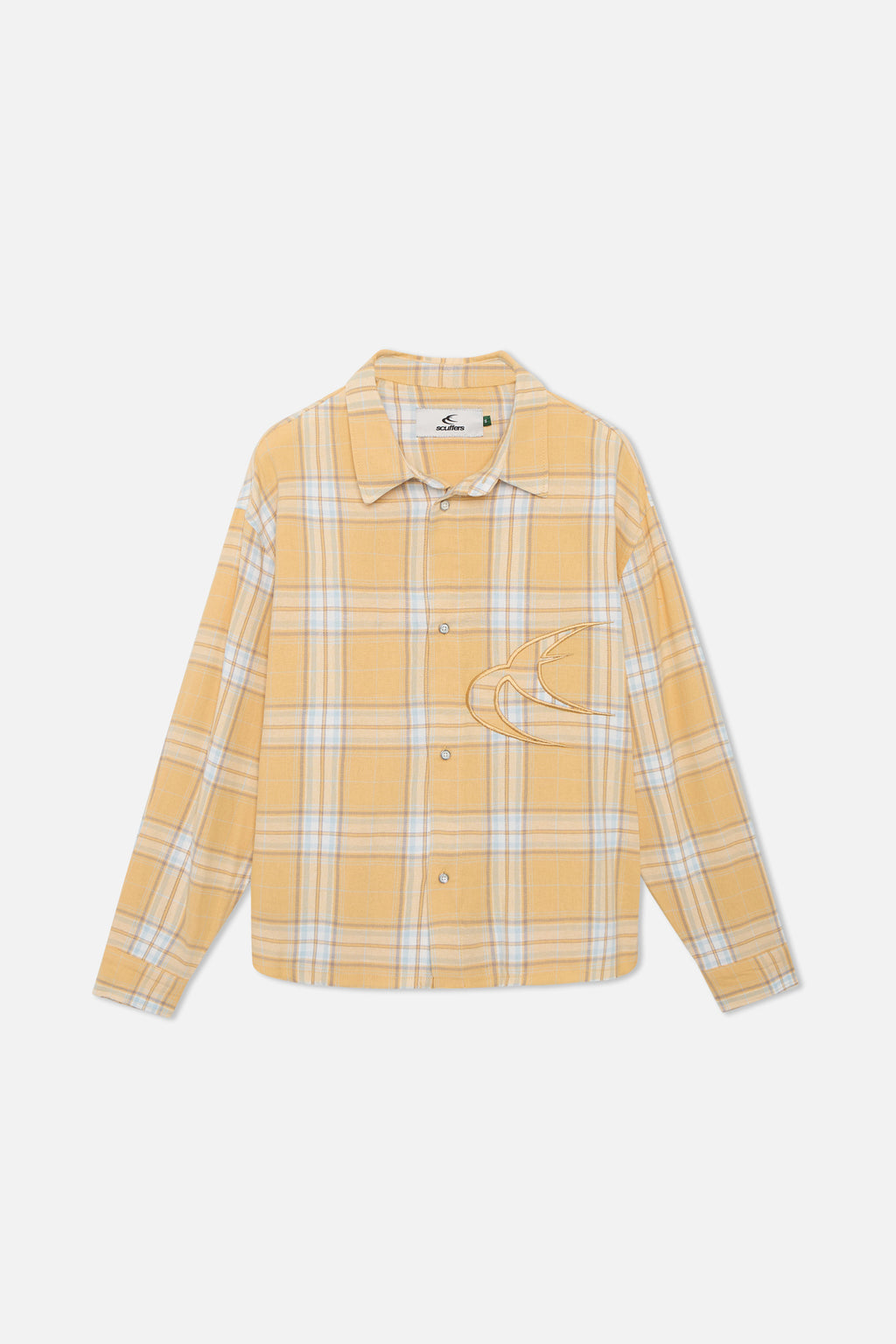 Camisas Scuffers Yellow Checkered Shirt Amarillos | 81359VCBK