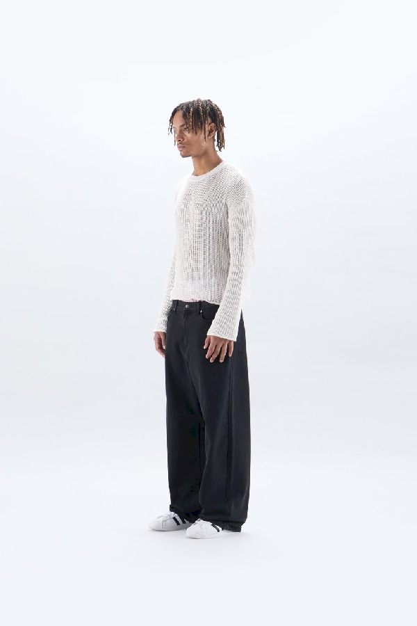 Camiseta Scuffers Double Open Knit Blancos | 97420DRBJ