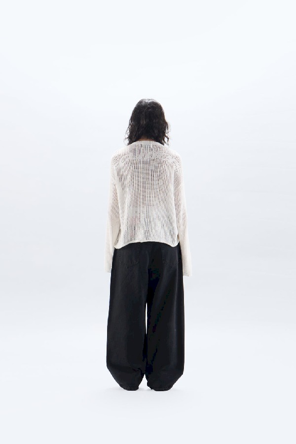 Camiseta Scuffers Double Open Knit Blancos | 97420DRBJ