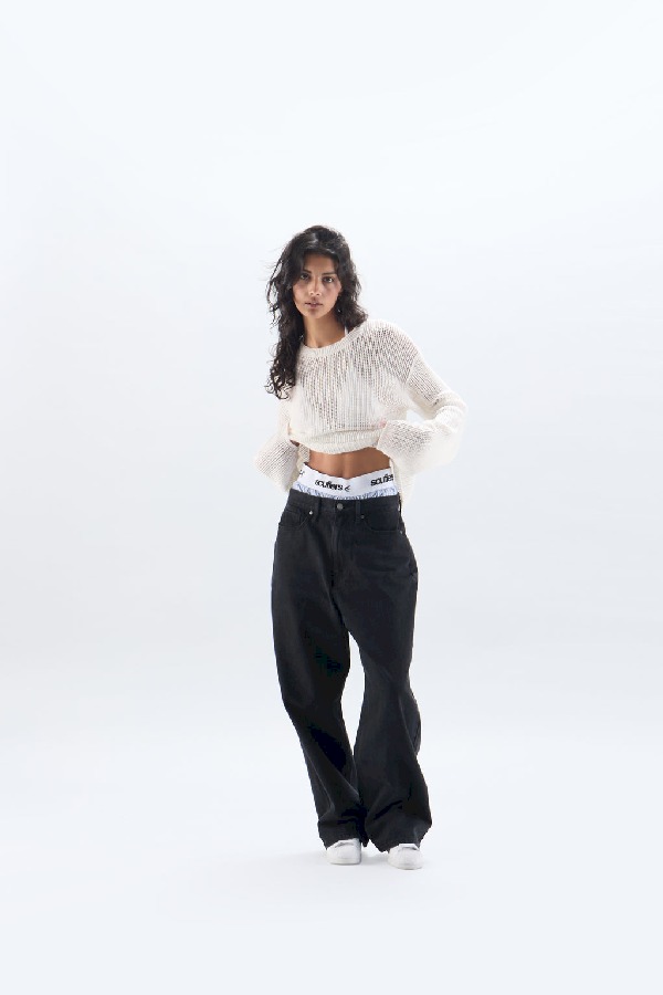 Camiseta Scuffers Double Open Knit Blancos | 97420DRBJ