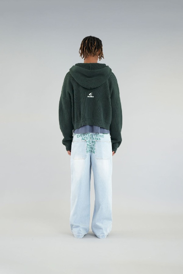 Camiseta Scuffers Emblem Zipper Knit Verdes | 36497NGZS