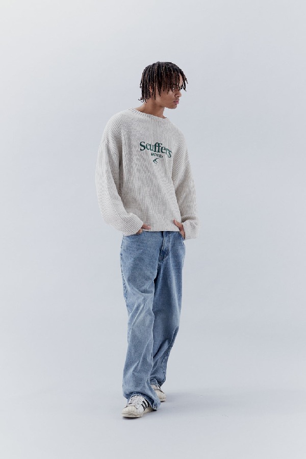 Camiseta Scuffers Mad Sweater Sand | 17849RGLH