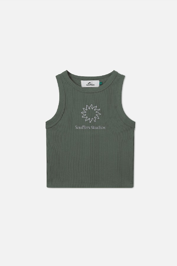 Camiseta sin Manga Scuffers Tarifa Verdes | 82076STDU