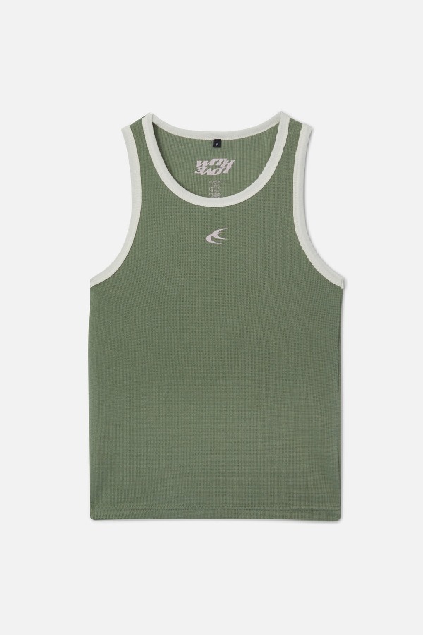 Camiseta sin Manga Scuffers Waffle SCFF Verdes | 19356RZCE